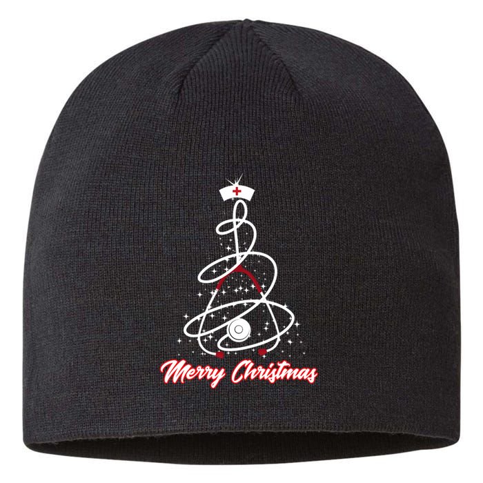 Merry Christmas Nurse Yuletide Practitioners Cute Gift Sustainable Beanie