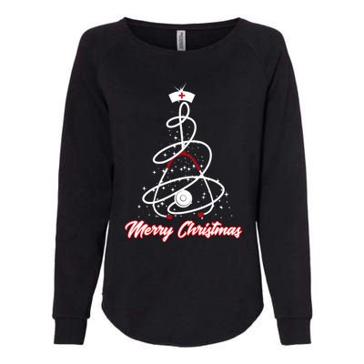 Merry Christmas Nurse Yuletide Practitioners Cute Gift Womens California Wash Sweatshirt