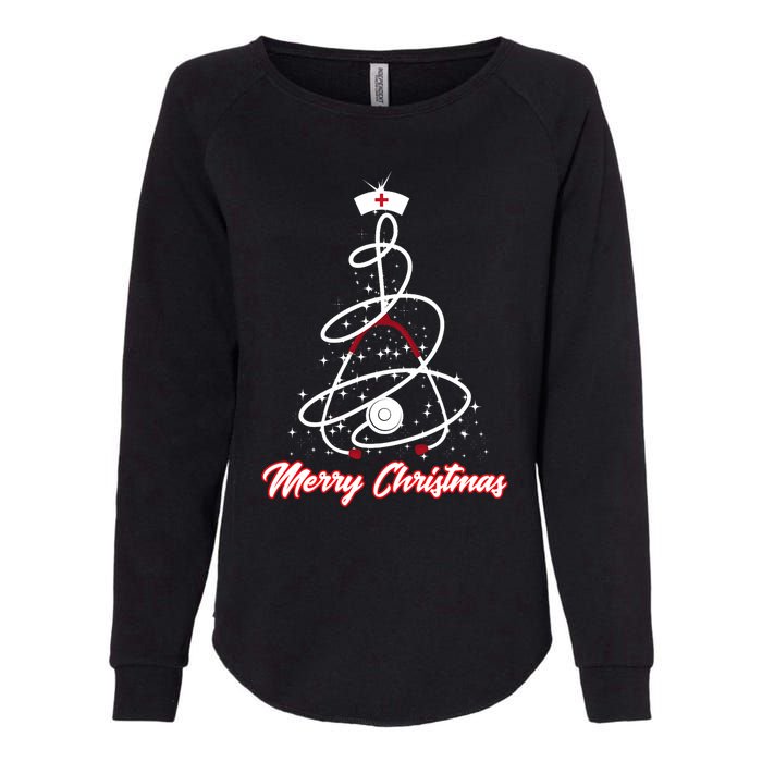 Merry Christmas Nurse Yuletide Practitioners Cute Gift Womens California Wash Sweatshirt