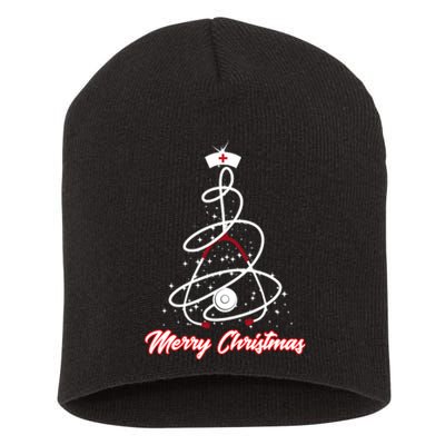 Merry Christmas Nurse Yuletide Practitioners Cute Gift Short Acrylic Beanie