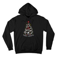 Merry Christmas Nurse Xmas Scrub Top Stethoscope Hoodie