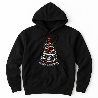 Merry Christmas Nurse Xmas Scrub Top Stethoscope Hoodie