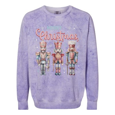 Merry Christmas Nutcracker Ballet Festive Xmas Colorblast Crewneck Sweatshirt