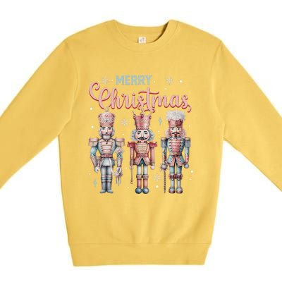 Merry Christmas Nutcracker Ballet Festive Xmas Premium Crewneck Sweatshirt