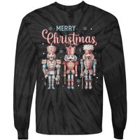 Merry Christmas Nutcracker Ballet Festive Xmas Tie-Dye Long Sleeve Shirt