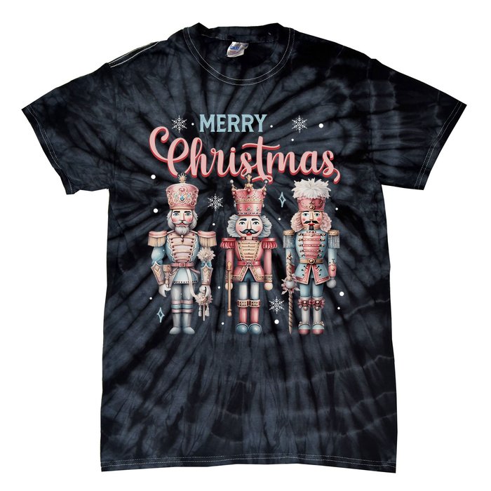 Merry Christmas Nutcracker Ballet Festive Xmas Tie-Dye T-Shirt