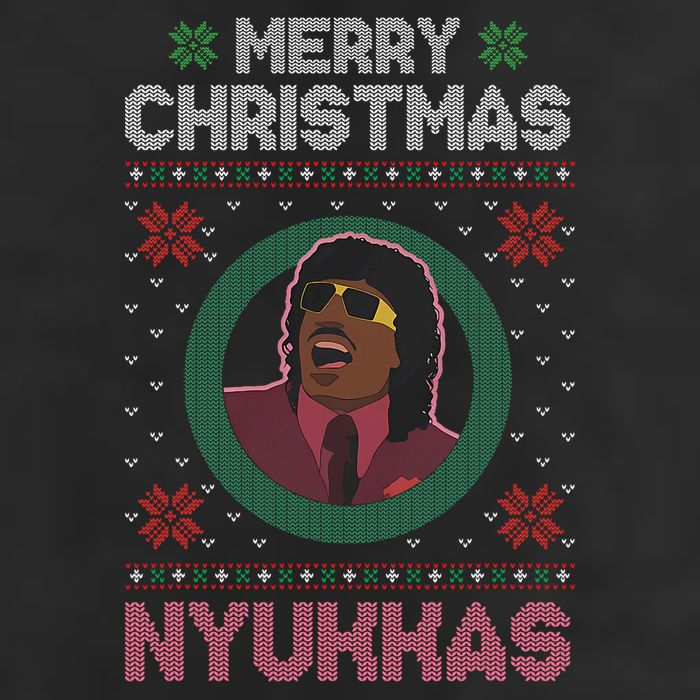 Merry Christmas Nyukkas Funny Christmas Apparel 7 Panel Mesh Trucker Snapback Hat