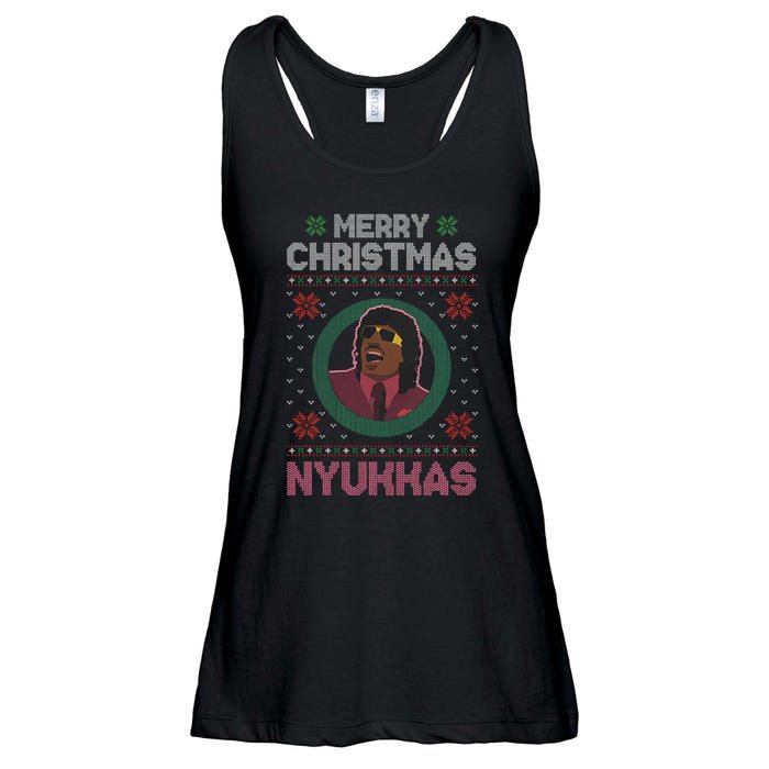 Merry Christmas Nyukkas Funny Christmas Apparel Ladies Essential Flowy Tank