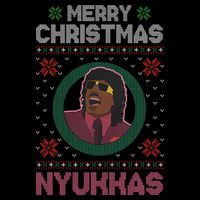 Merry Christmas Nyukkas Funny Christmas Apparel Baby Bodysuit