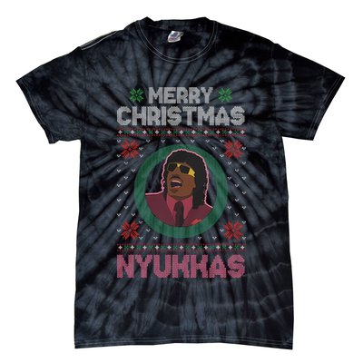 Merry Christmas Nyukkas Funny Christmas Apparel Tie-Dye T-Shirt