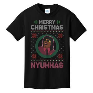 Merry Christmas Nyukkas Funny Christmas Apparel Kids T-Shirt