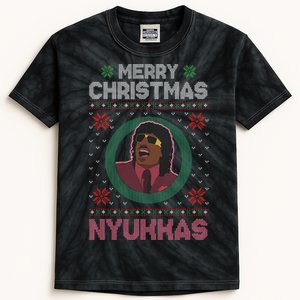 Merry Christmas Nyukkas Funny Christmas Apparel Kids Tie-Dye T-Shirt