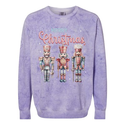 Merry Christmas Nutcracker Ballet Festive Xmas Colorblast Crewneck Sweatshirt