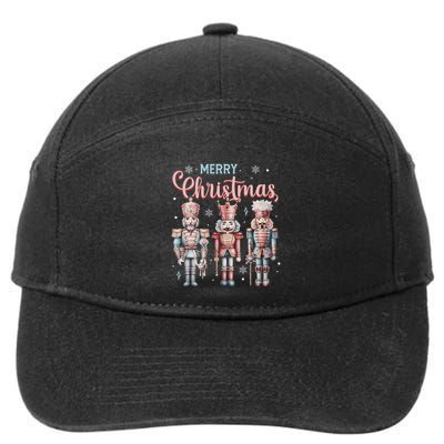 Merry Christmas Nutcracker Ballet Festive Xmas 7-Panel Snapback Hat