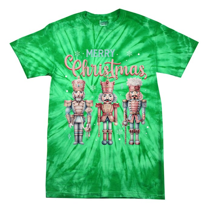 Merry Christmas Nutcracker Ballet Festive Xmas Tie-Dye T-Shirt