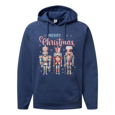 Merry Christmas Nutcracker Ballet Festive Xmas Performance Fleece Hoodie