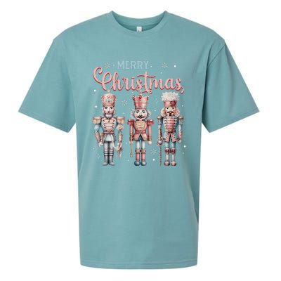 Merry Christmas Nutcracker Ballet Festive Xmas Sueded Cloud Jersey T-Shirt