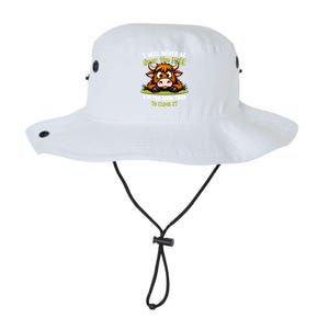 Messy Cow Never Over Hill Too Tired Climb Fun Gift Legacy Cool Fit Booney Bucket Hat