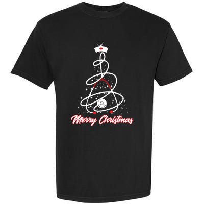 Merry Christmas Nurse Yuletide Practitioners Cute Gift Garment-Dyed Heavyweight T-Shirt