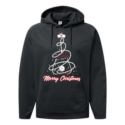 Merry Christmas Nurse Yuletide Practitioners Cute Gift Performance Fleece Hoodie