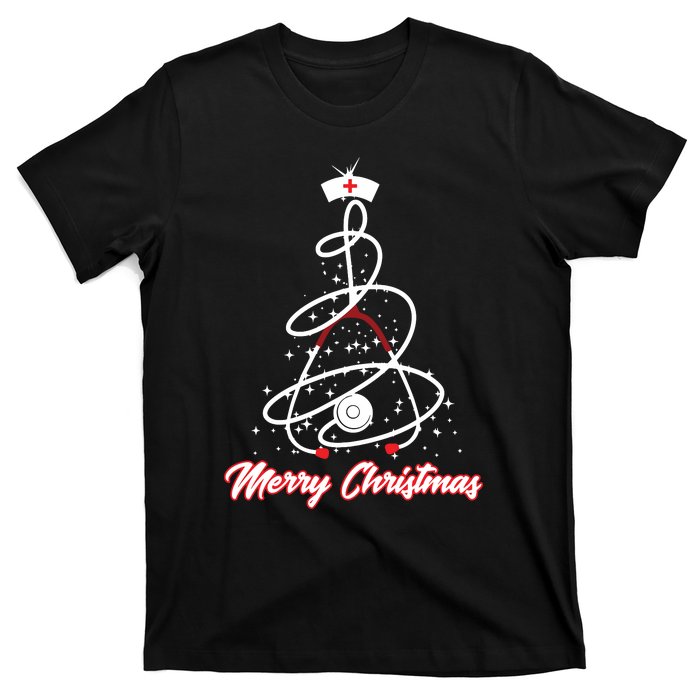 Merry Christmas Nurse Yuletide Practitioners Cute Gift T-Shirt