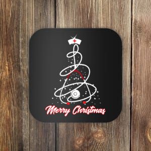 Merry Christmas Nurse Yuletide Practitioners Cute Gift Coaster