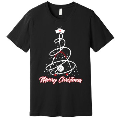 Merry Christmas Nurse Yuletide Practitioners Cute Gift Premium T-Shirt