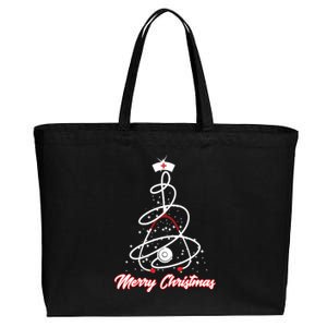 Merry Christmas Nurse Yuletide Practitioners Cute Gift Cotton Canvas Jumbo Tote