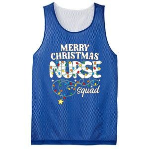 Merry Christmas Nurse Squad Party Nursing Np Rn Xmas Lights Gift Mesh Reversible Basketball Jersey Tank