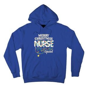 Merry Christmas Nurse Squad Party Nursing Np Rn Xmas Lights Gift Tall Hoodie