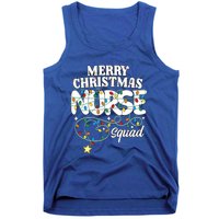 Merry Christmas Nurse Squad Party Nursing Np Rn Xmas Lights Gift Tank Top