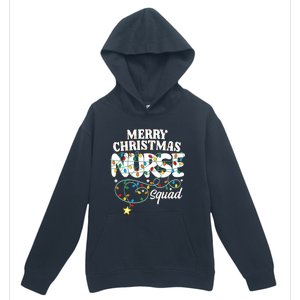 Merry Christmas Nurse Squad Party Nursing Np Rn Xmas Lights Gift Urban Pullover Hoodie