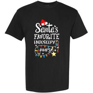 Merry Christmas Nurse Crew Santas Favorite Endoscopy Nurse Gift Garment-Dyed Heavyweight T-Shirt