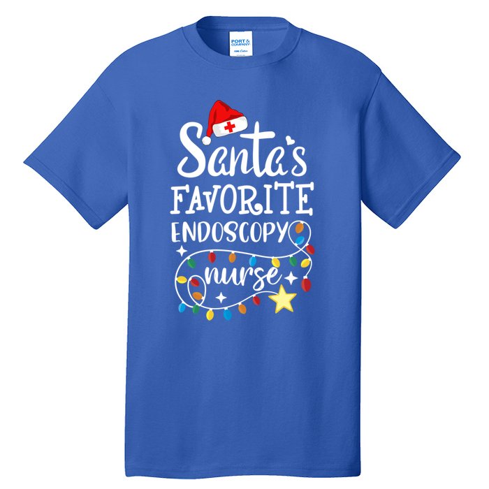 Merry Christmas Nurse Crew Santas Favorite Endoscopy Nurse Gift Tall T-Shirt