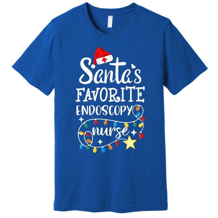 Merry Christmas Nurse Crew Santas Favorite Endoscopy Nurse Gift Premium T-Shirt