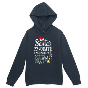 Merry Christmas Nurse Crew Santas Favorite Endoscopy Nurse Gift Urban Pullover Hoodie