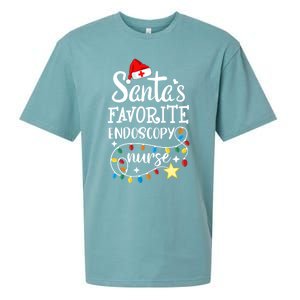 Merry Christmas Nurse Crew Santas Favorite Endoscopy Nurse Gift Sueded Cloud Jersey T-Shirt