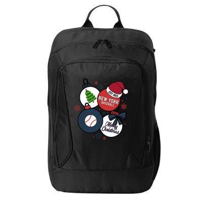 Merry Christmas New York Baseball Est 1903 City Backpack