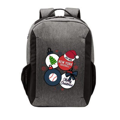 Merry Christmas New York Baseball Est 1903 Vector Backpack