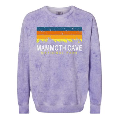 Mammoth Cave National Park Vintage Souvenir Kentucky Colorblast Crewneck Sweatshirt