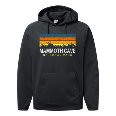 Mammoth Cave National Park Vintage Souvenir Kentucky Performance Fleece Hoodie