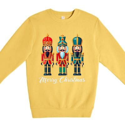 Merry Christmas Nutcracker Ballet Festive Xmas  Premium Crewneck Sweatshirt