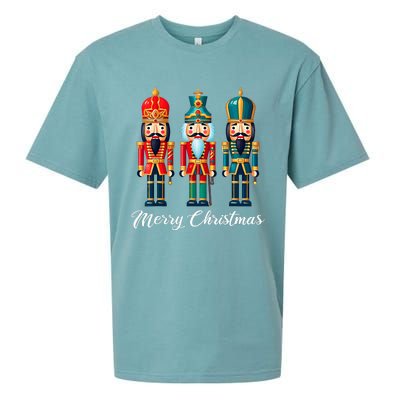 Merry Christmas Nutcracker Ballet Festive Xmas  Sueded Cloud Jersey T-Shirt