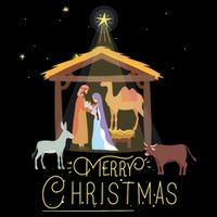 Merry Christmas Nativity Scene North Star Baby Jesus Long Sleeve Doggie Tank
