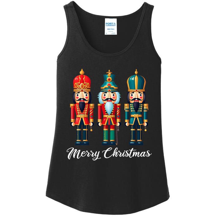 Merry Christmas Nutcracker Ballet Festive Xmas Ladies Essential Tank