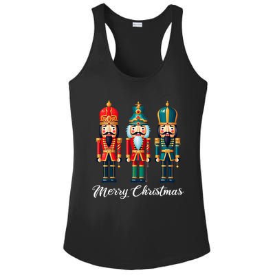 Merry Christmas Nutcracker Ballet Festive Xmas Ladies PosiCharge Competitor Racerback Tank