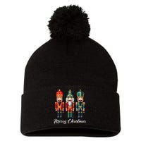 Merry Christmas Nutcracker Ballet Festive Xmas Pom Pom 12in Knit Beanie