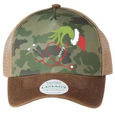 Merry Christmas Nurse Funny Nursing Christmas Legacy Tie Dye Trucker Hat