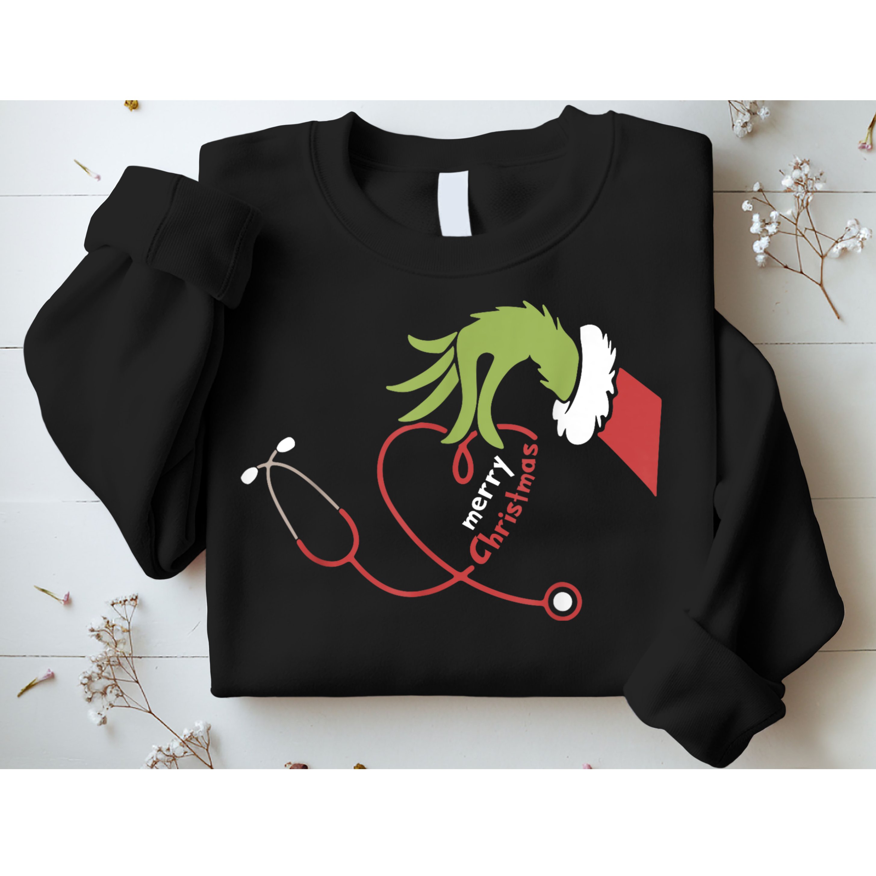 Merry Christmas Nurse Funny Nursing Christmas Sweatshirt