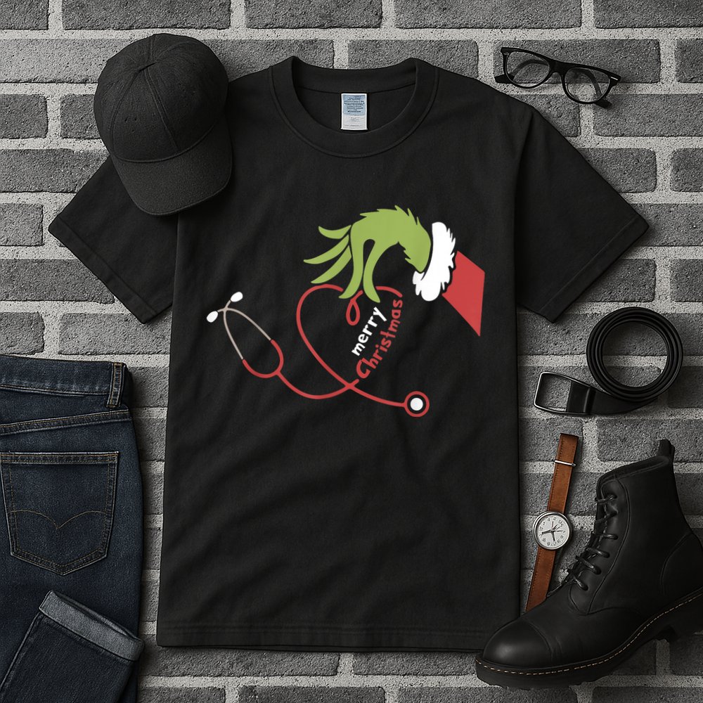 Merry Christmas Nurse Funny Nursing Christmas Tall T-Shirt